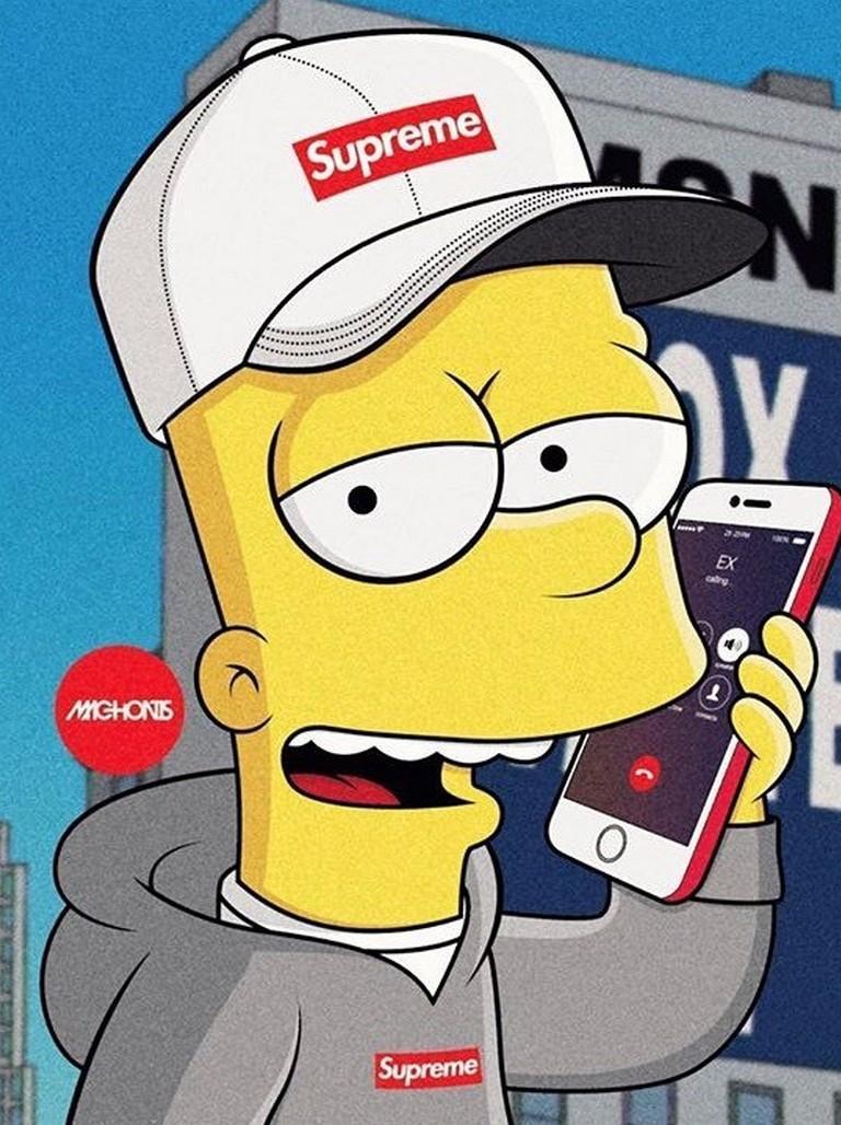 100+] Supreme Bart Simpson Wallpapers