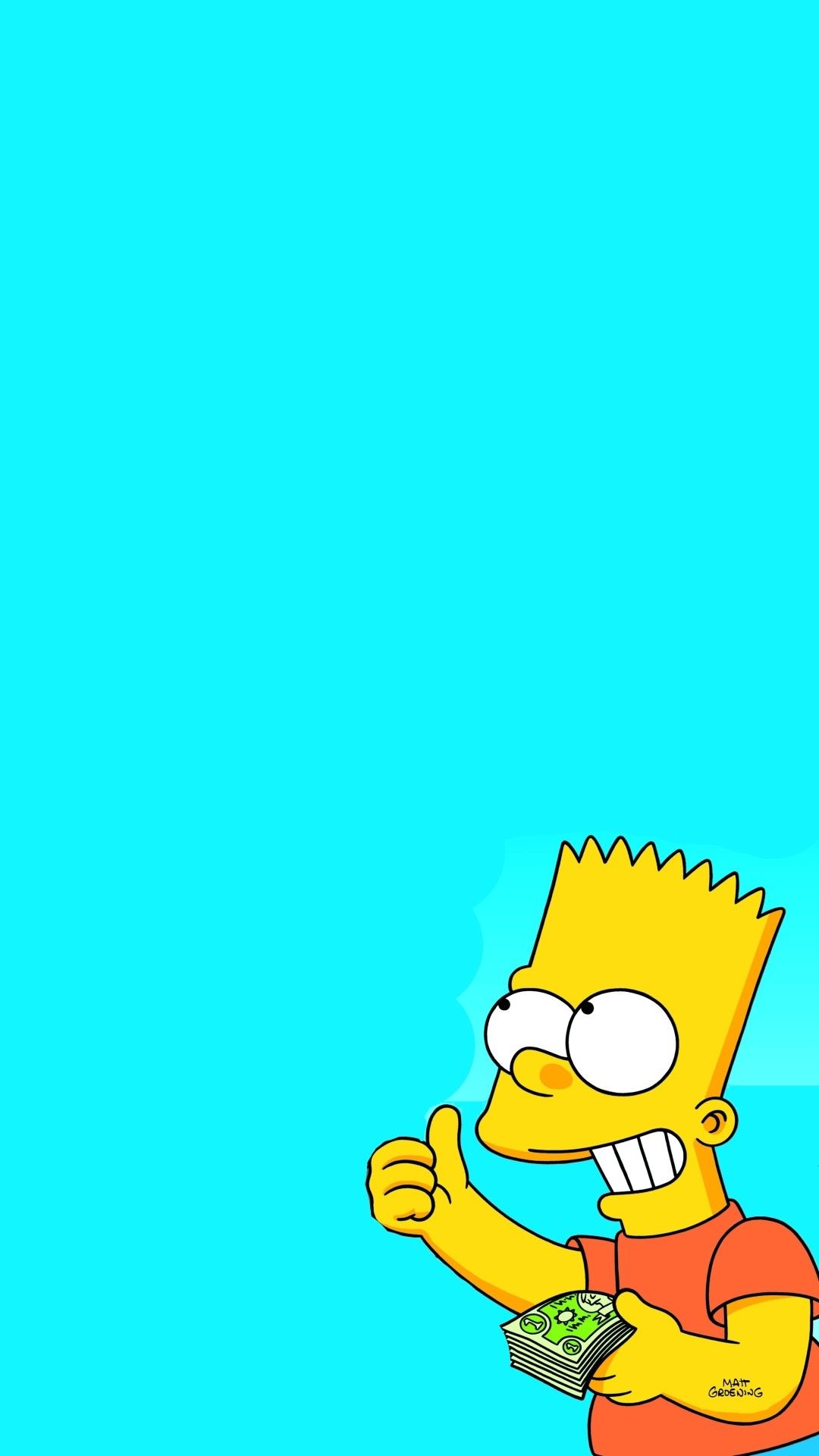 Bart Simpson, cartoon, HD phone wallpaper