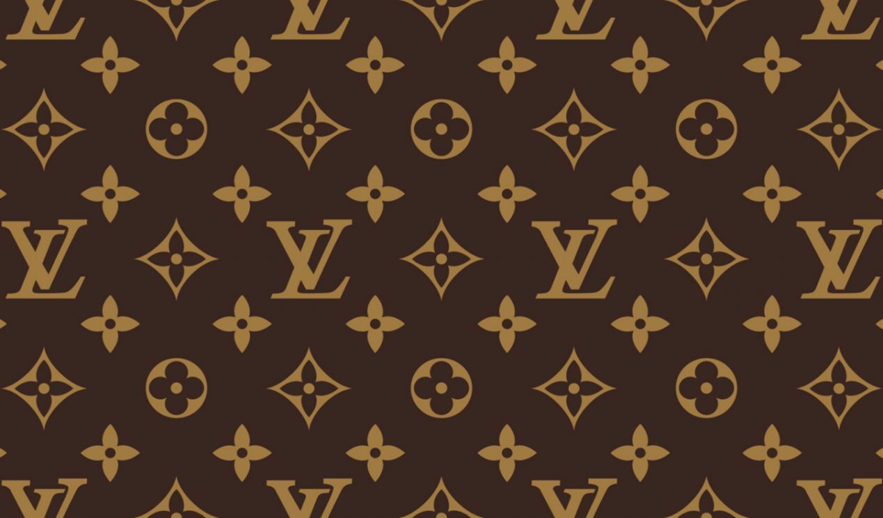 Download Louis Vuitton Print Supreme Logo Wallpaper