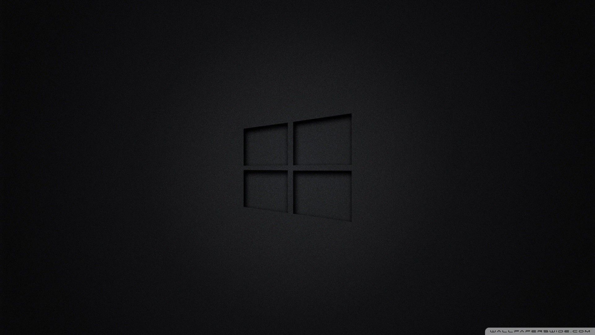 Windows 10 black background 4K wallpaper download
