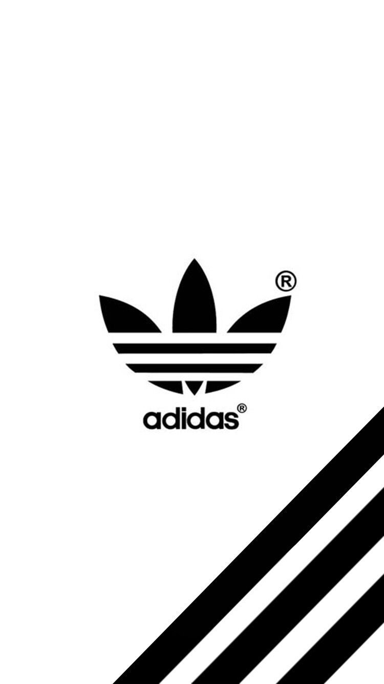 adidas wallpaper black and white