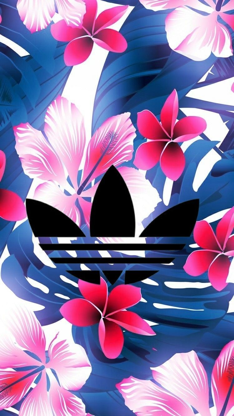 adidas floral wallpaper