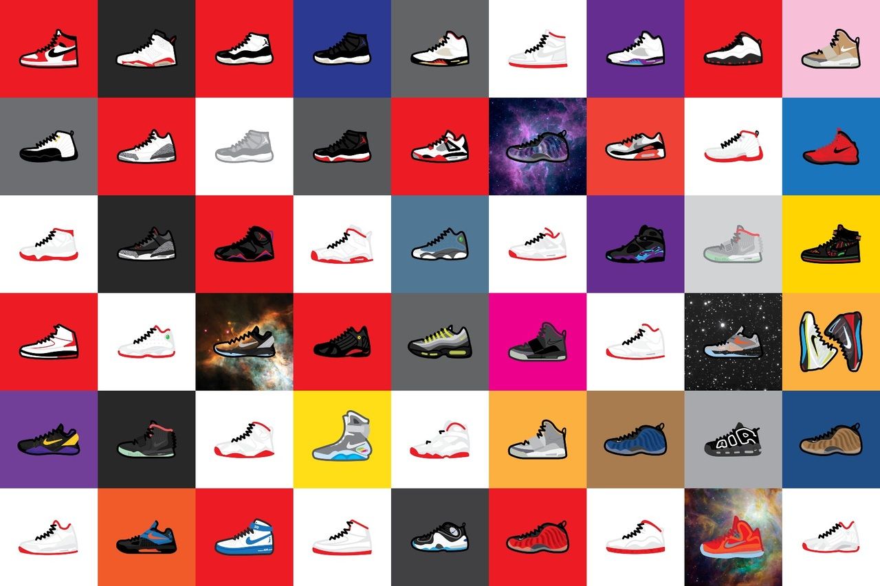 Sneaker Collage Wallpapers On WallpaperDog