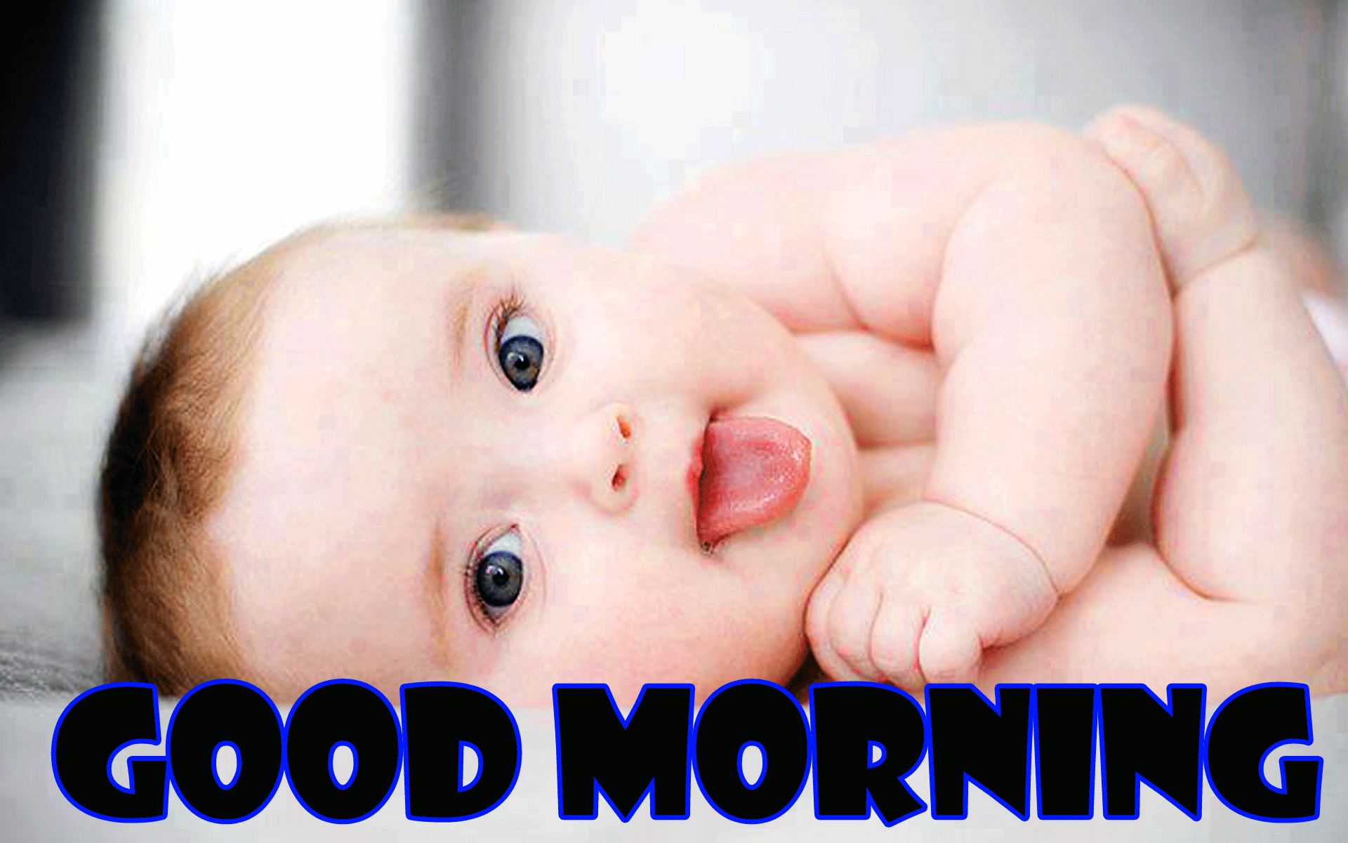 1920x1200 Cute Baby Good Morning Wallpaper Pictures Images Pics - Good Morning