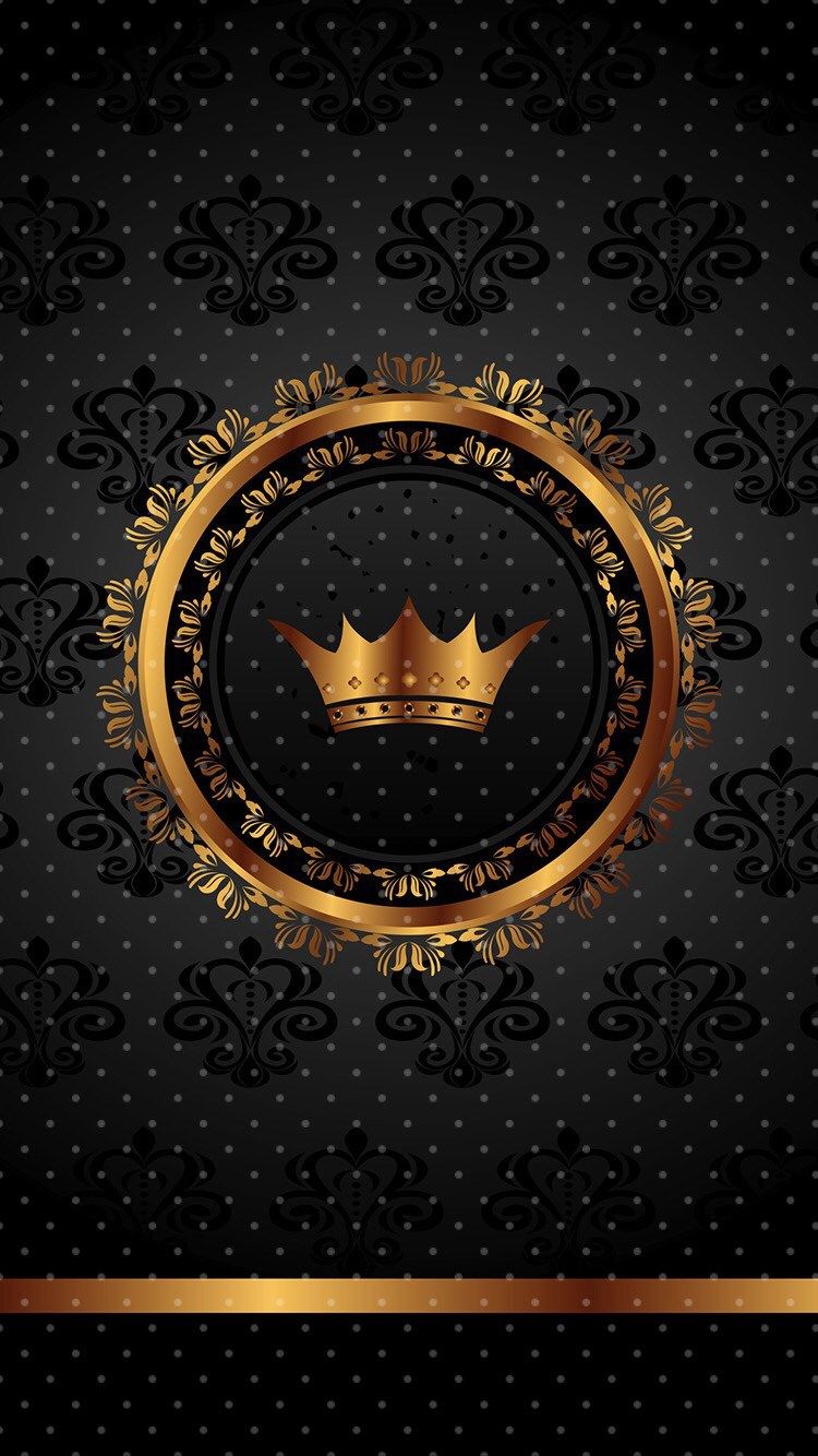 Download Brown And Black King And Queen Crown Wallpaper | Wallpapers.com