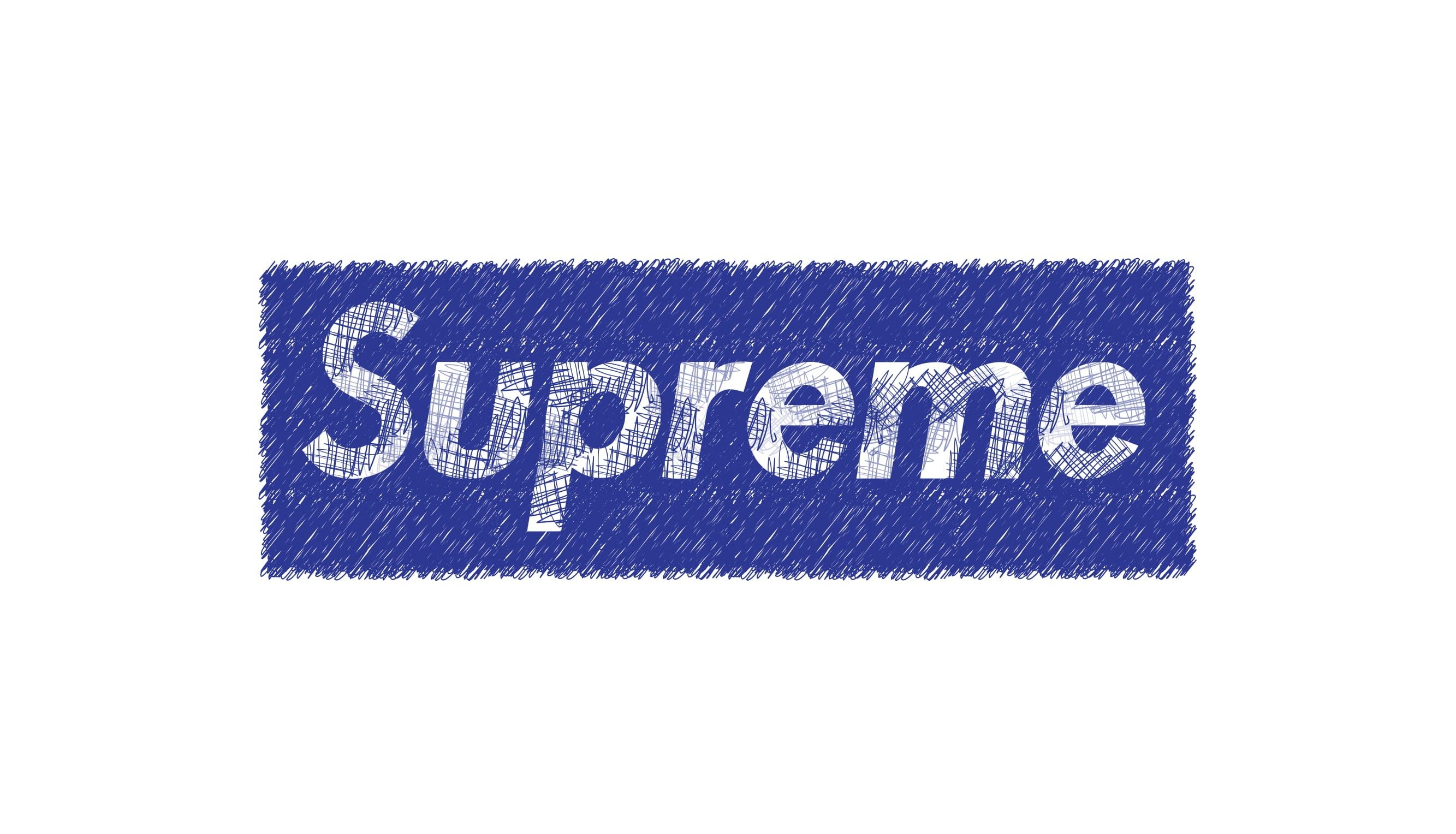 Blue Supreme Box Logo Wallpapers on WallpaperDog