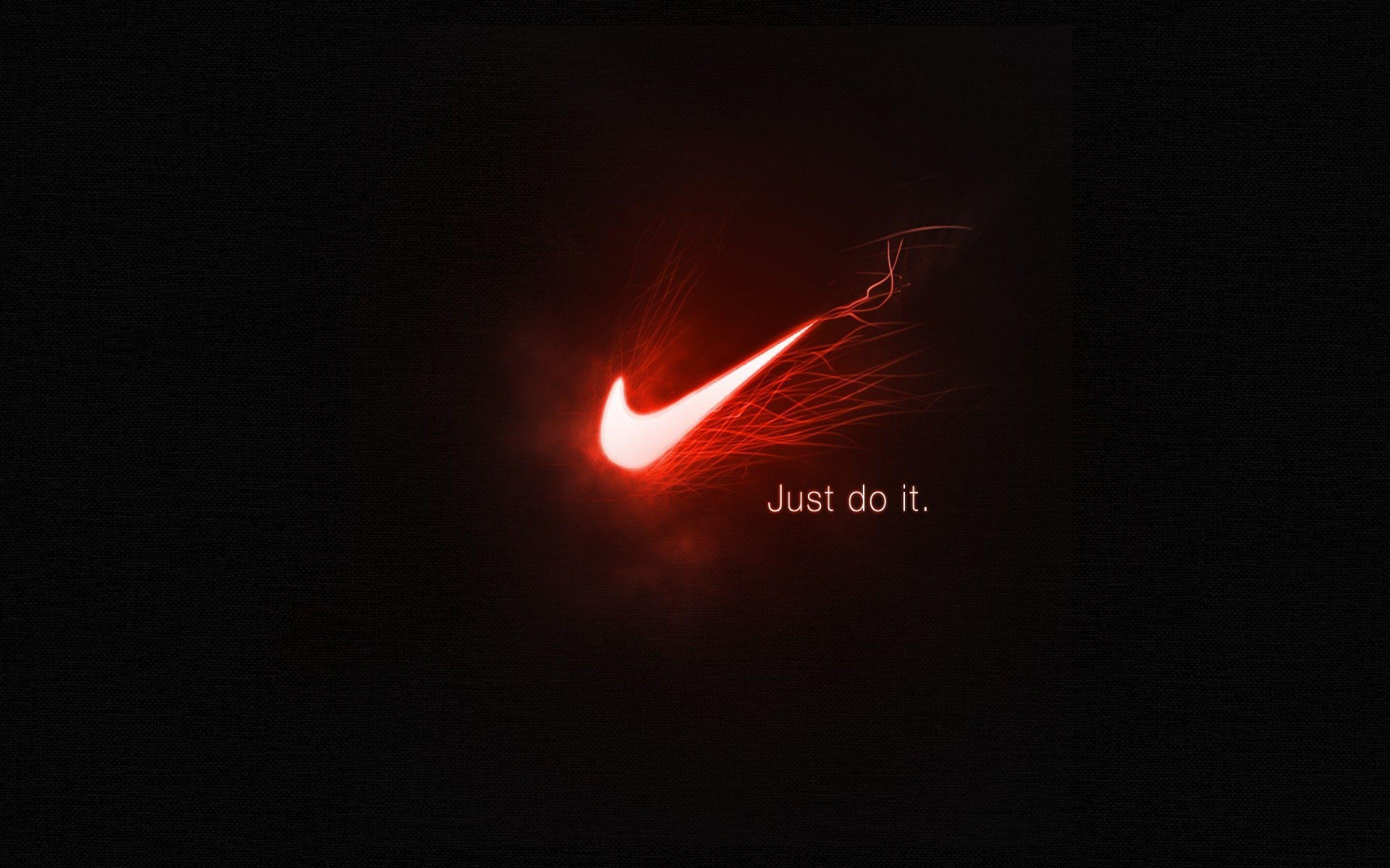 nike logo red and black