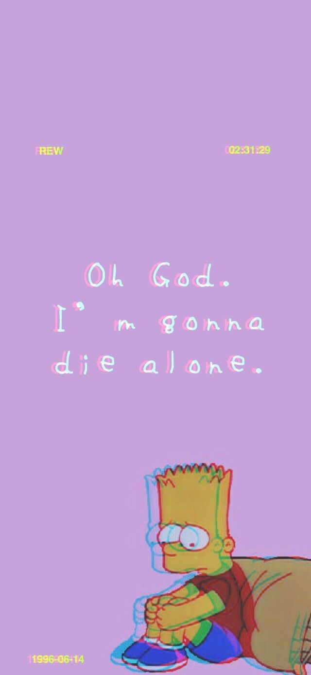 bart and lisa simpson sad edit aesthetic profile picture wallpaper -  aesthetic post - Imgur