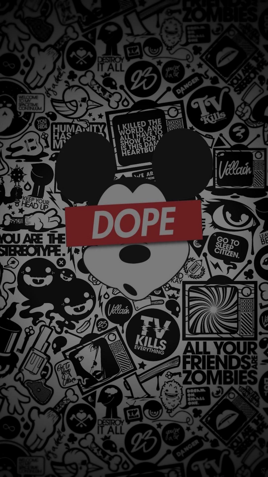 Mickey Mouse Obey iPhone Wallpapers on WallpaperDog