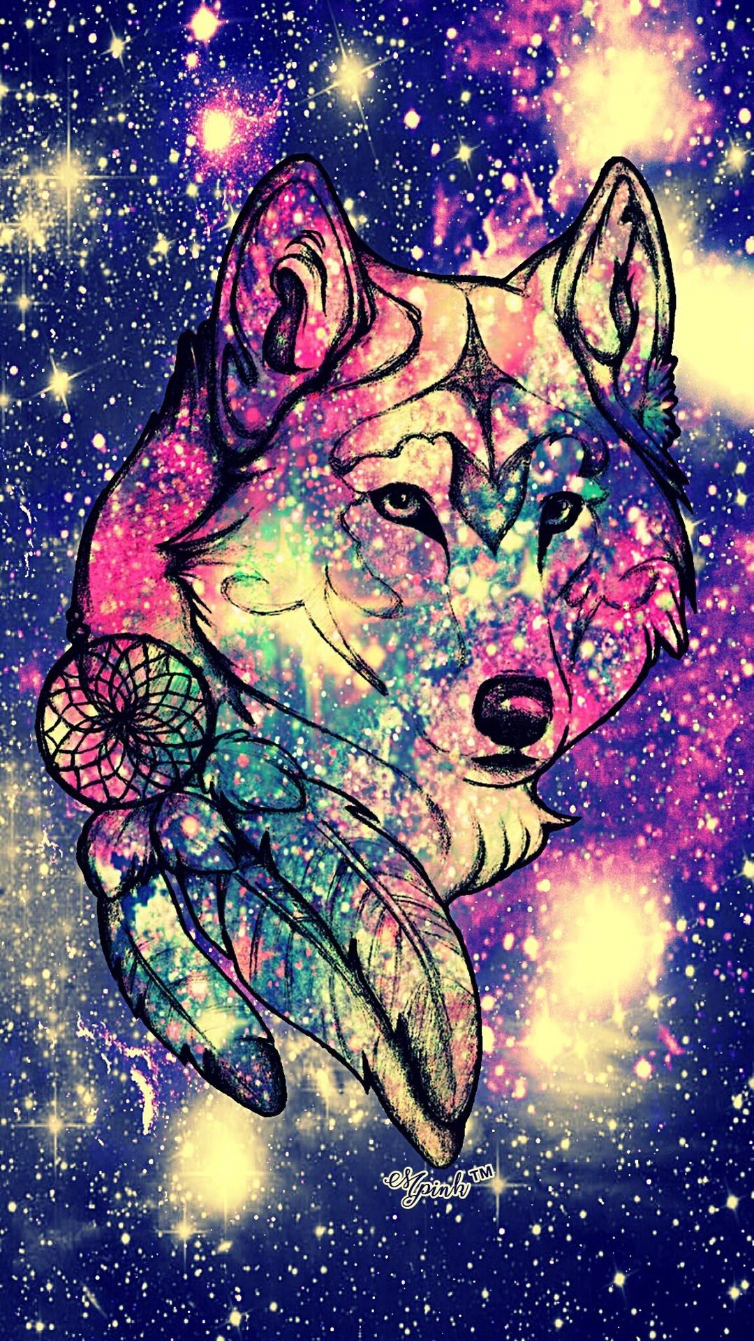 Cute Galaxy Wolf Wallpapers On Wallpaperdog Its name is written on both sides of the ship. cute galaxy wolf wallpapers on wallpaperdog