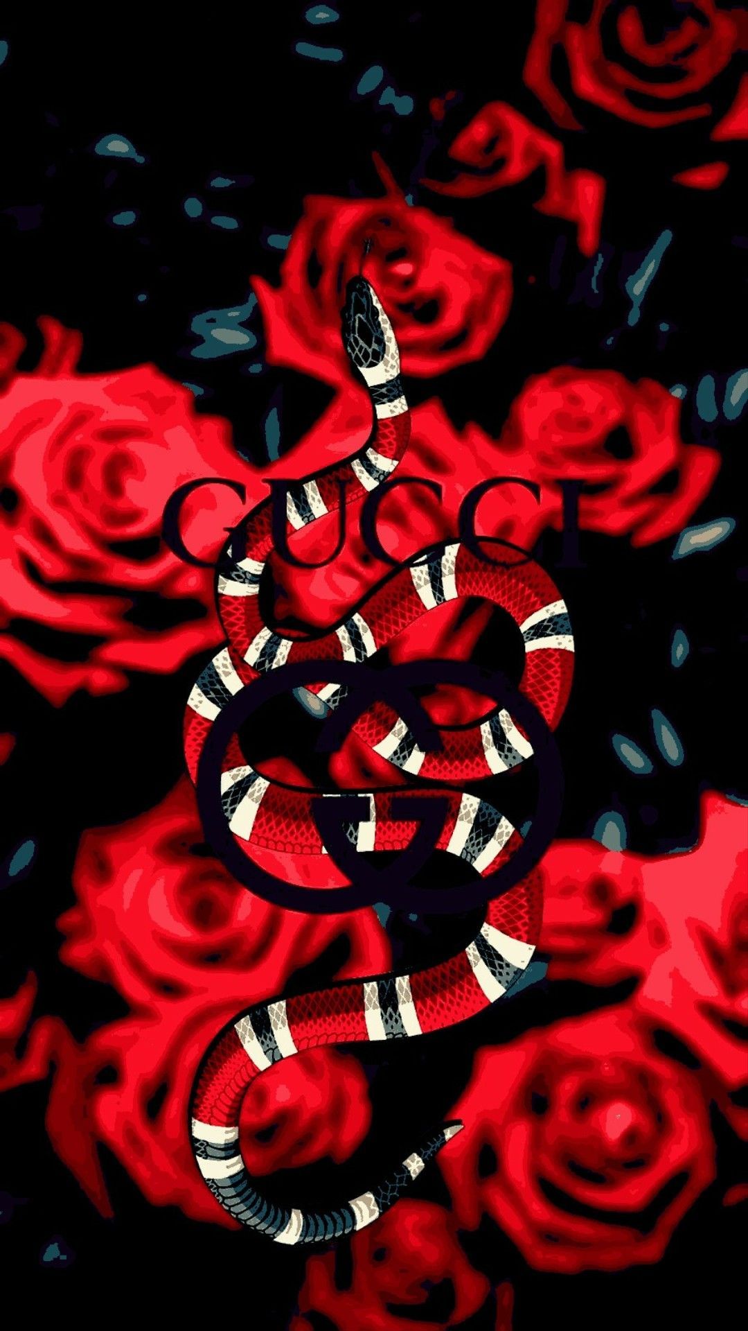 Download 4K Supreme Logo And Red Snake Wallpaper