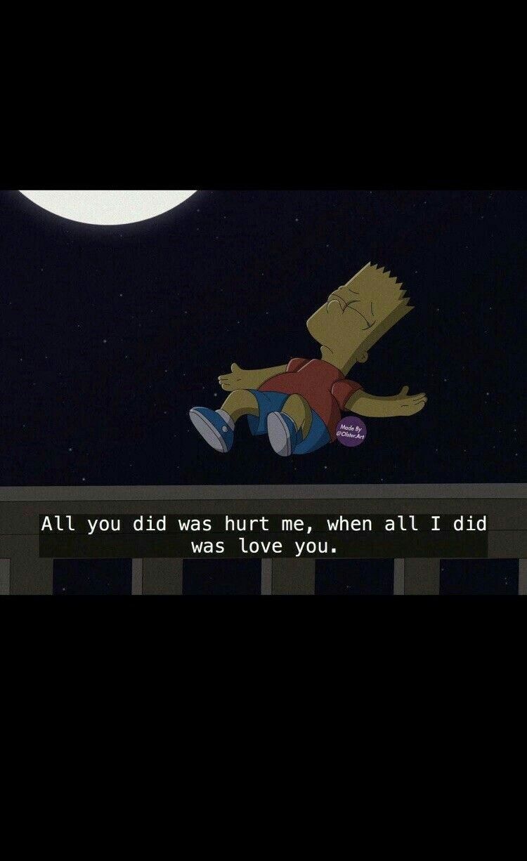 Featured image of post Simpsons Wallpaper Sad Black