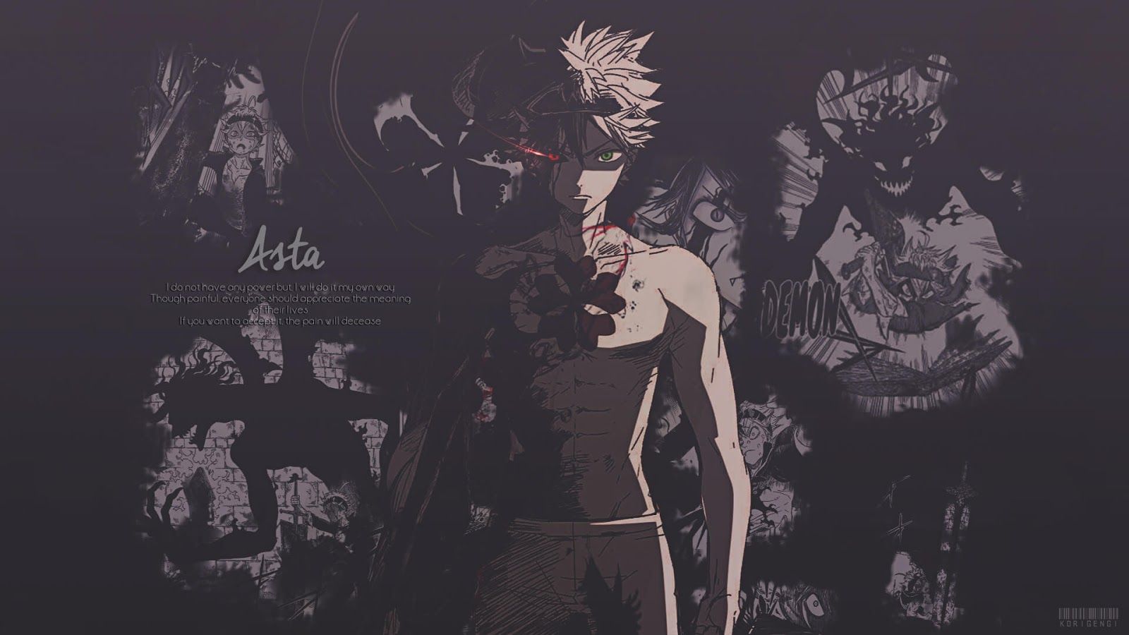 Wallpaper Anime, Black Clover, Asta Black Clover - Wallpaperforu