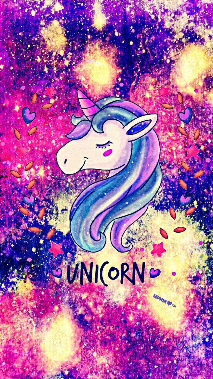 Iphone galaxy background unicorn