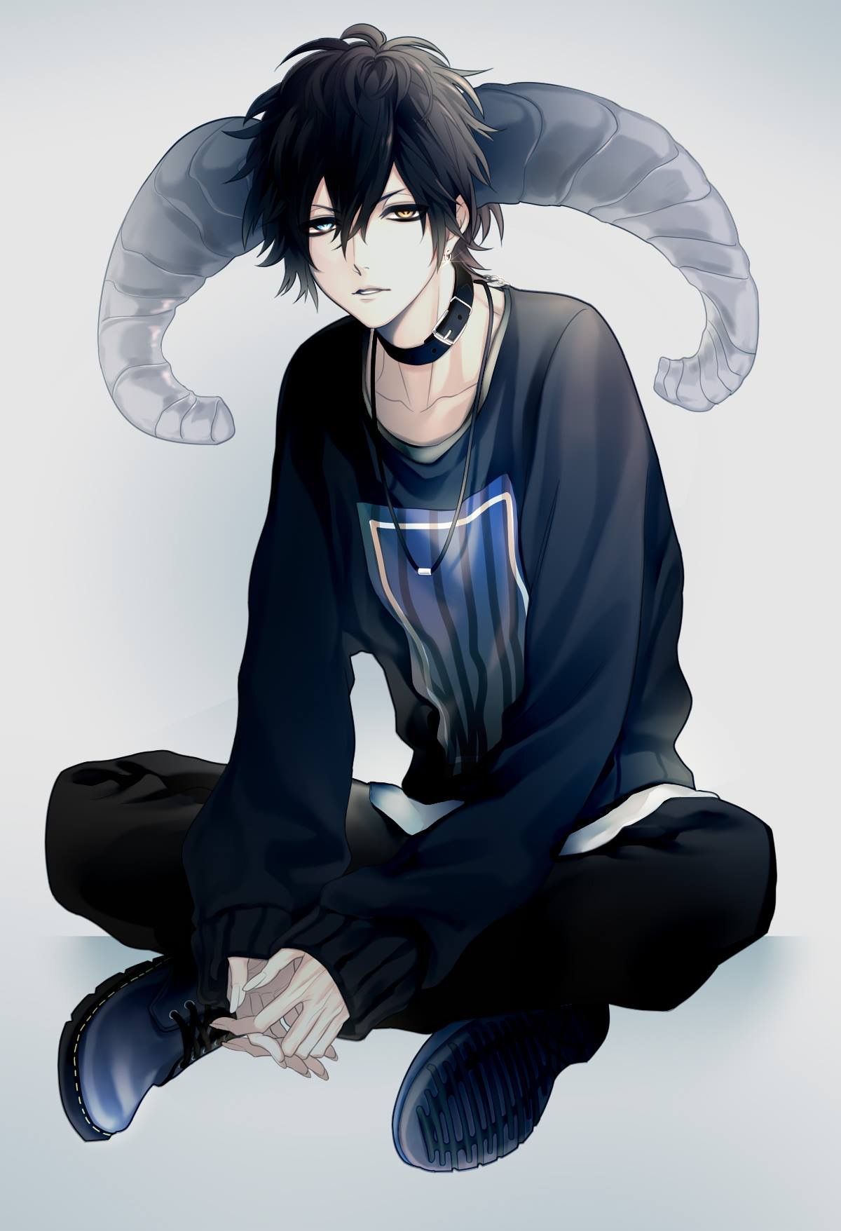 Demon Incubus Anime Art Devil demon black Hair chibi fictional  Character png  PNGWing