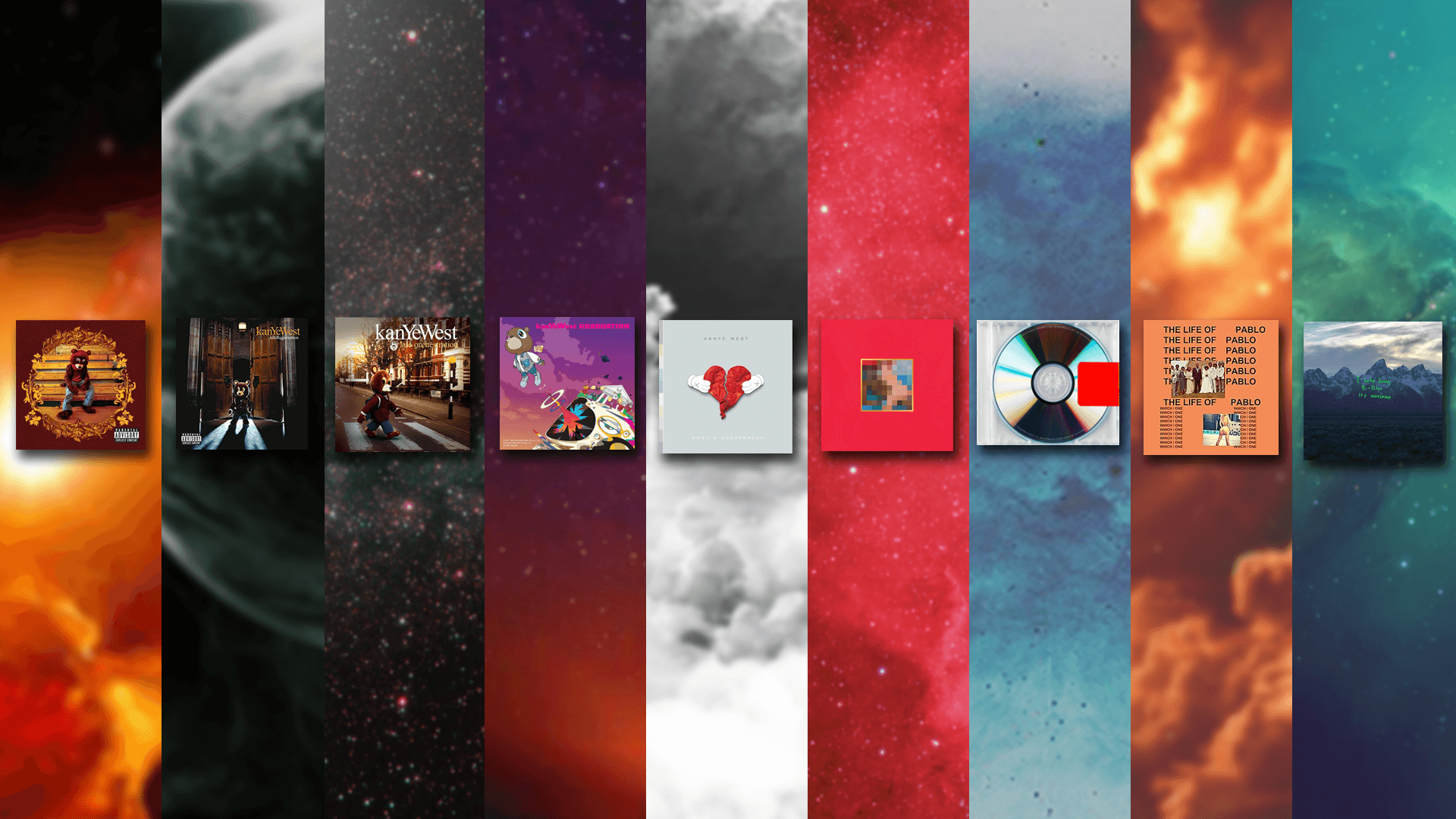 Kanye West All Albums Wallpapers On Wallpaperdog