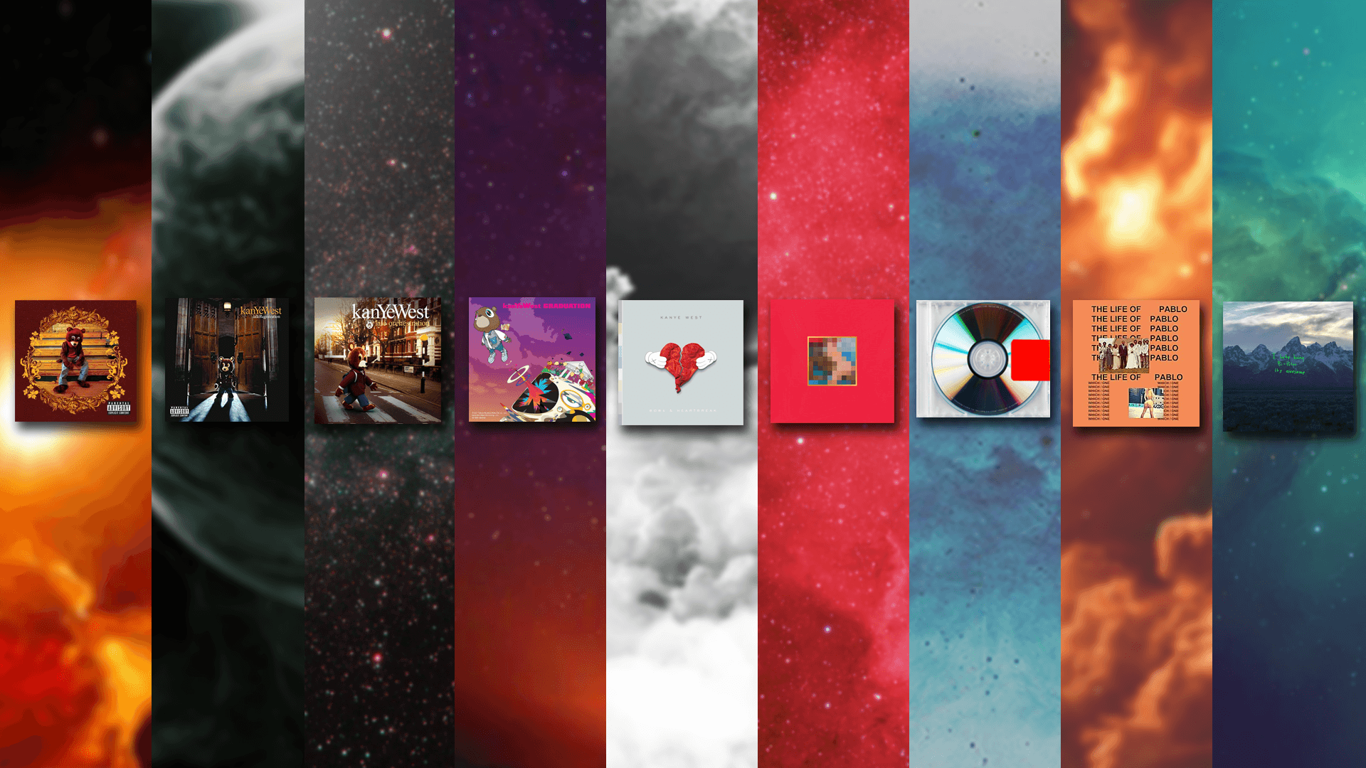 Kanye West albums in the style of MBDTF insta euphoricsnes  Kanye west  albums Kanye west wallpaper Kanye west album cover