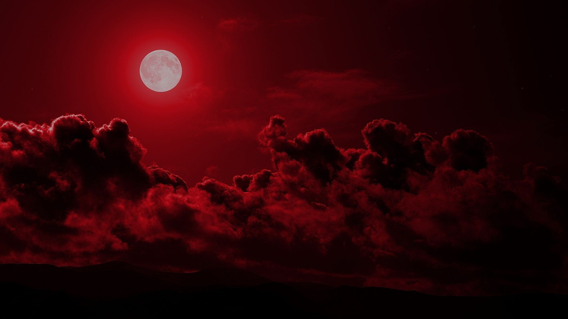 Batman Red Moon Dark Background HD 4K Wallpaper #6.2730