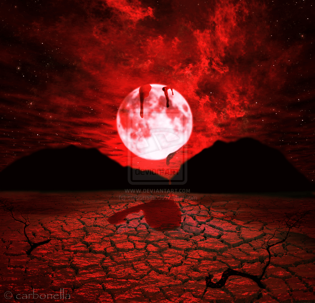 Dark Red Moon Wallpapers On Wallpaperdog