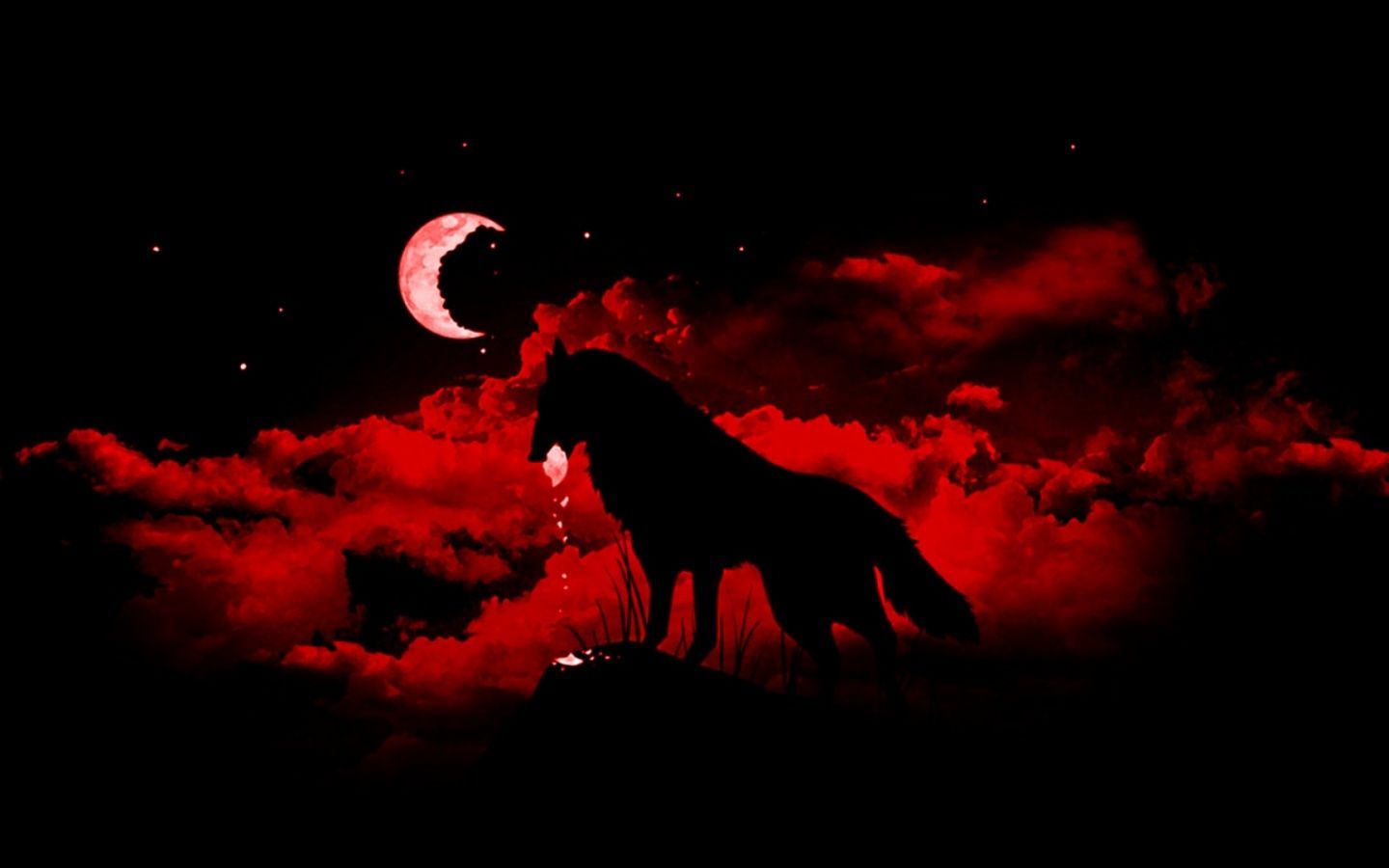 Batman Red Moon Dark Background HD 4K Wallpaper #6.2730
