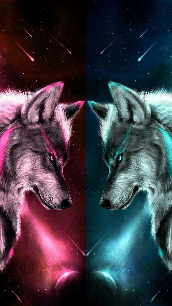 Fire and Ice Wolf Wallpapers on