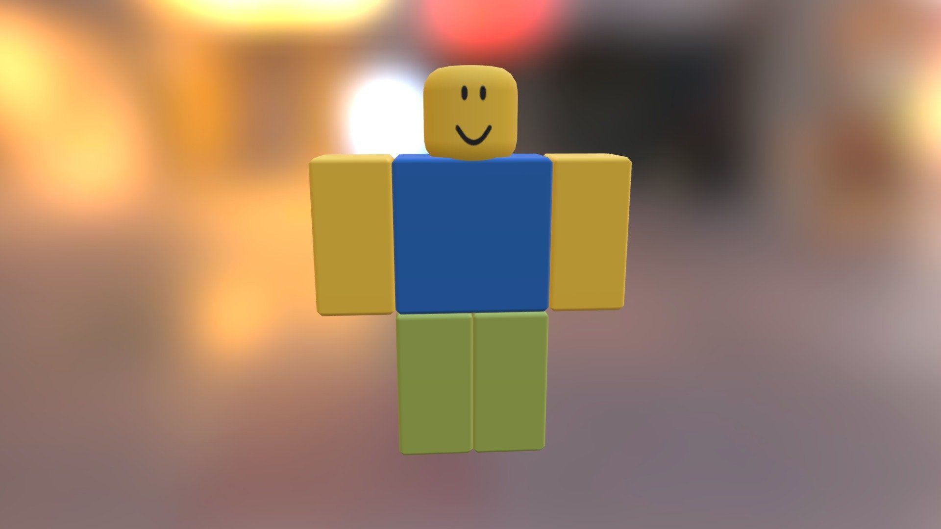 Blue Minecraft Character Sitting In The Foreground Background, Picture Of Roblox  Noob Background Image And Wallpaper for Free Download