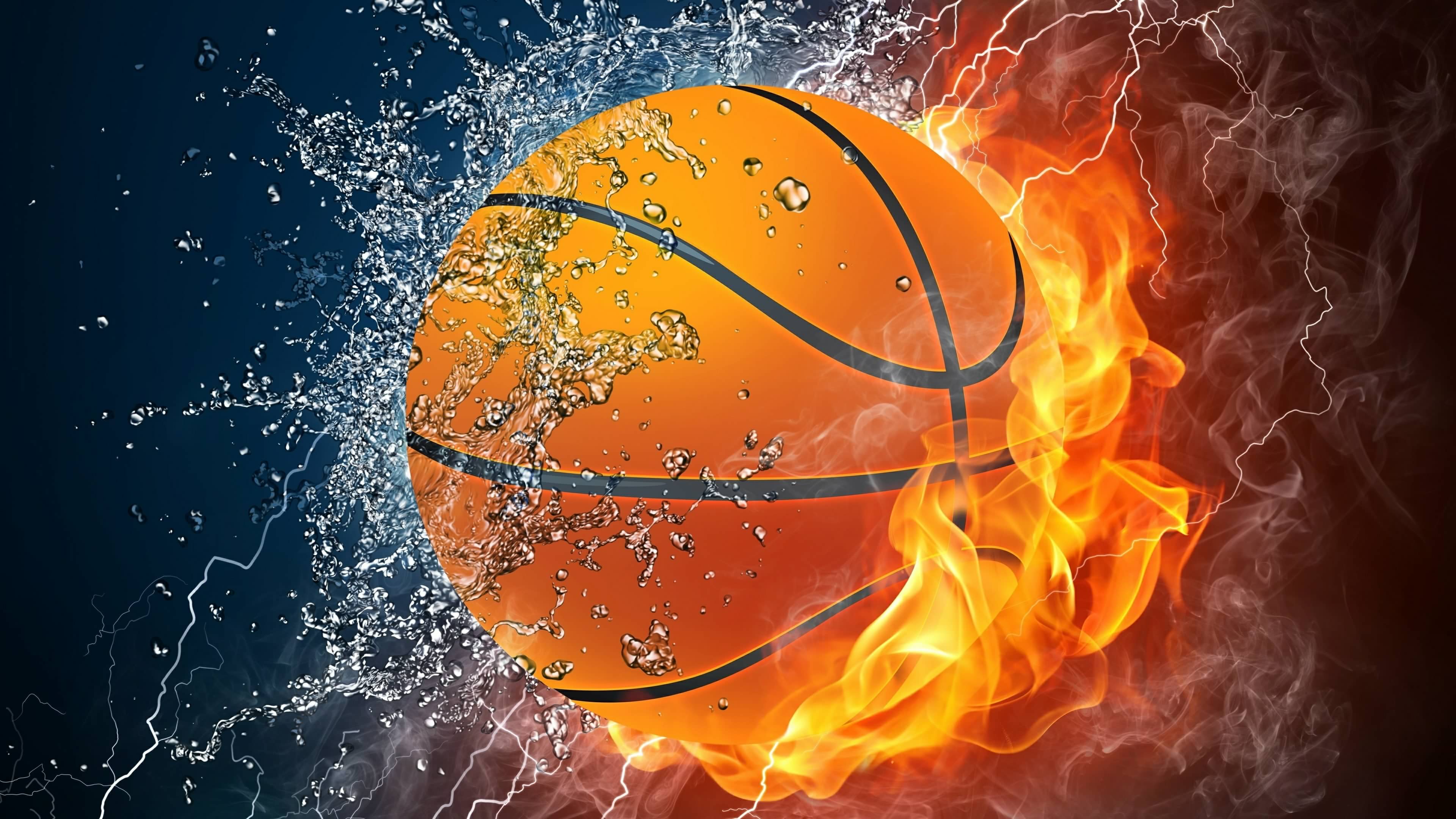 Basketball On Fire Wallpapers On Wallpaperdog