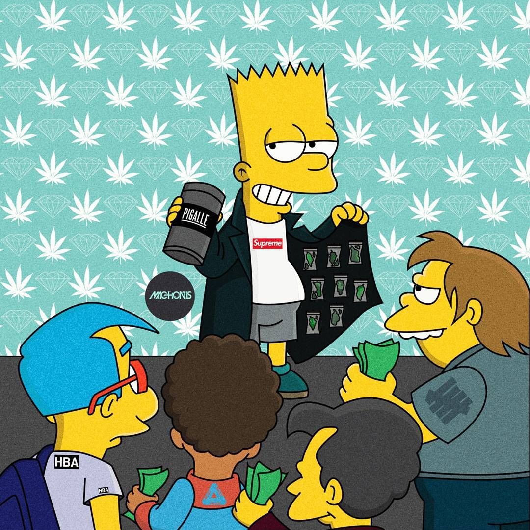 Bart Simpson Weed Wallpapers on WallpaperDog
