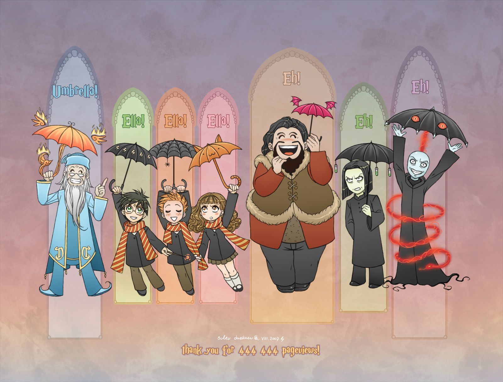 Cute Harry Potter Fan Art Wallpapers on WallpaperDog
