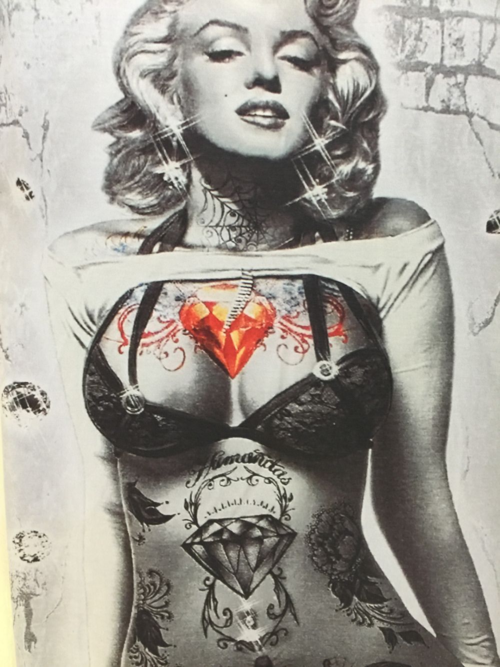 tatted up marilyn monroe wallpaper