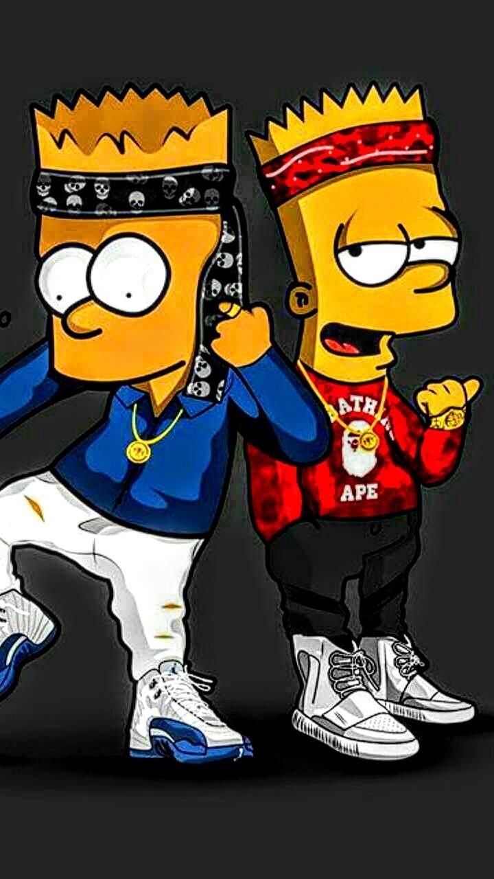 Bart Simpson with Jordan's Wallpapers on WallpaperDog