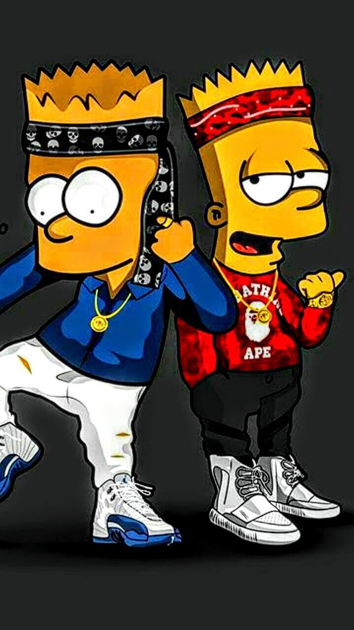 Bart Simpson Homer Simpson Supreme Drawing Adidas Yeezy, Bart