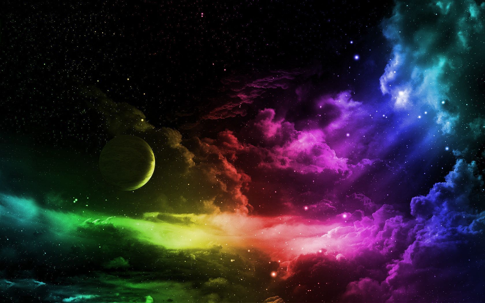 rainbow galaxy background