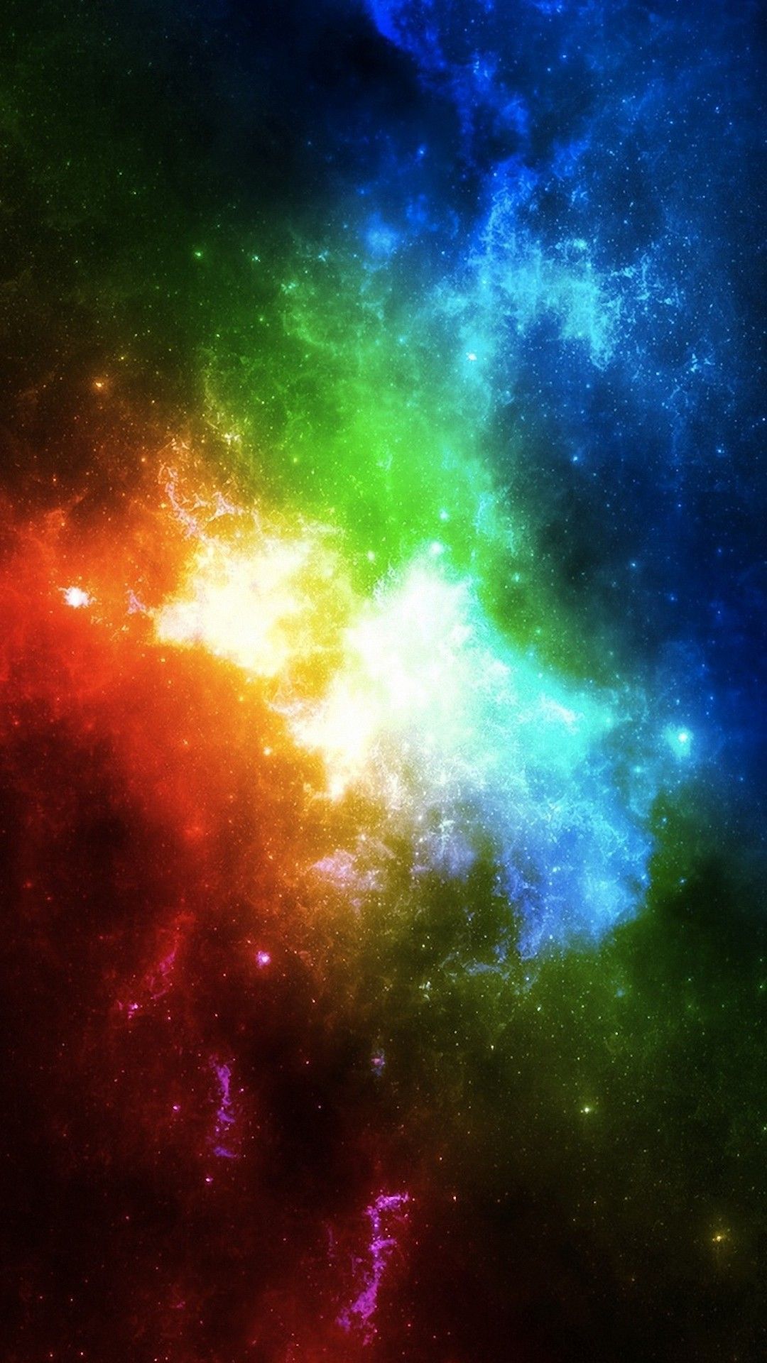 rainbow nebula wallpaper