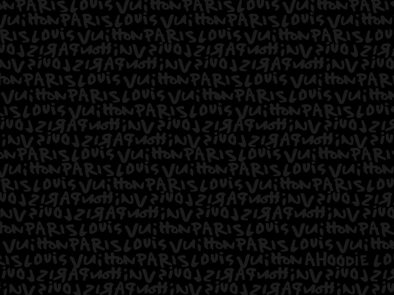 Download Textured Black Louis Vuitton Background
