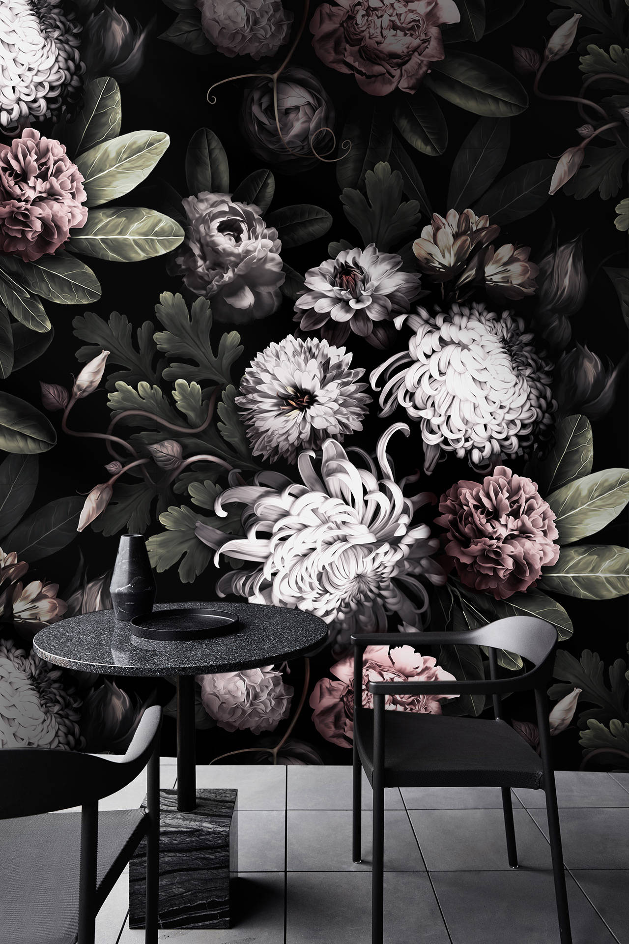 HD wallpaper gray and black floral background texture pattern  backgrounds  Wallpaper Flare