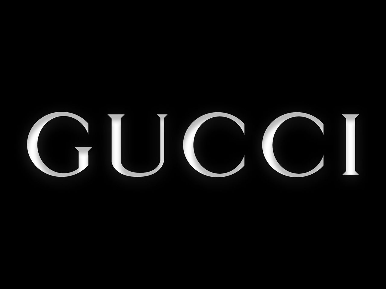 Gucci Word With Logo In Blue Background Gucci, HD wallpaper