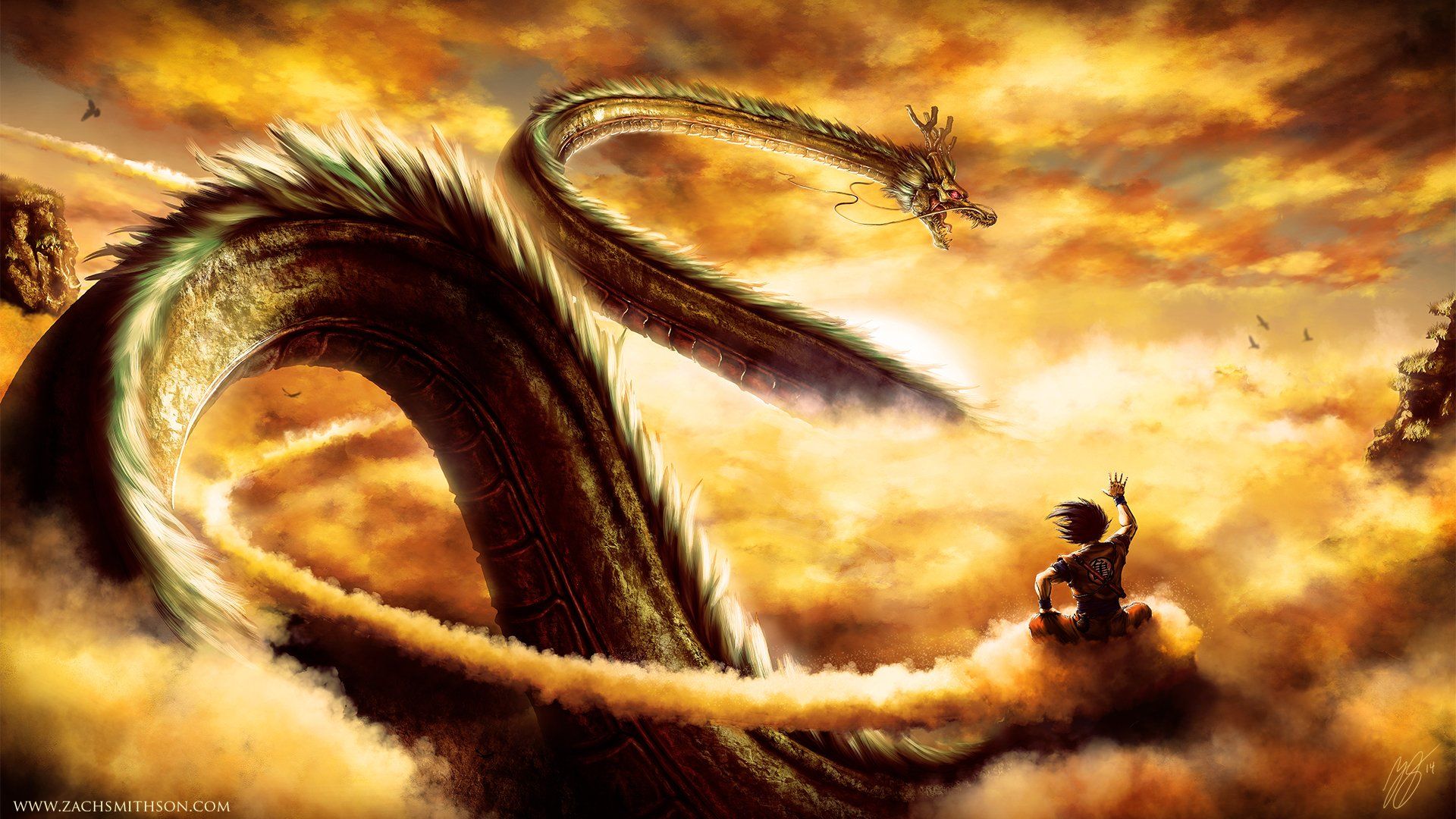 wallpaper for desktop, laptop  be62-dragon-ball-fire-art