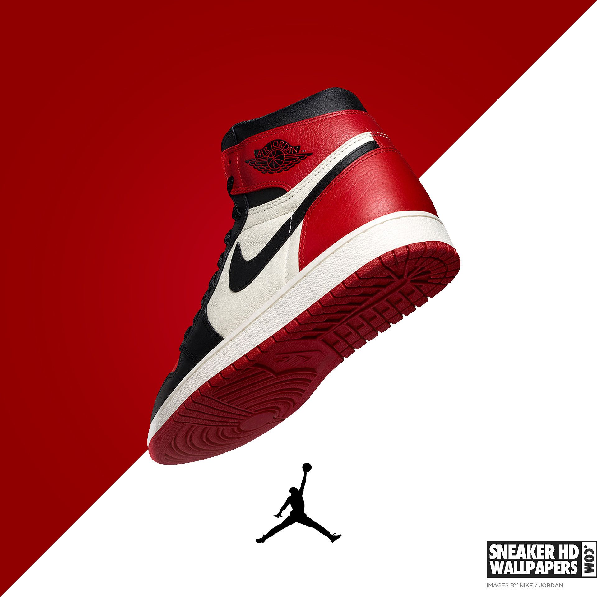 red jordan ones wallpaper