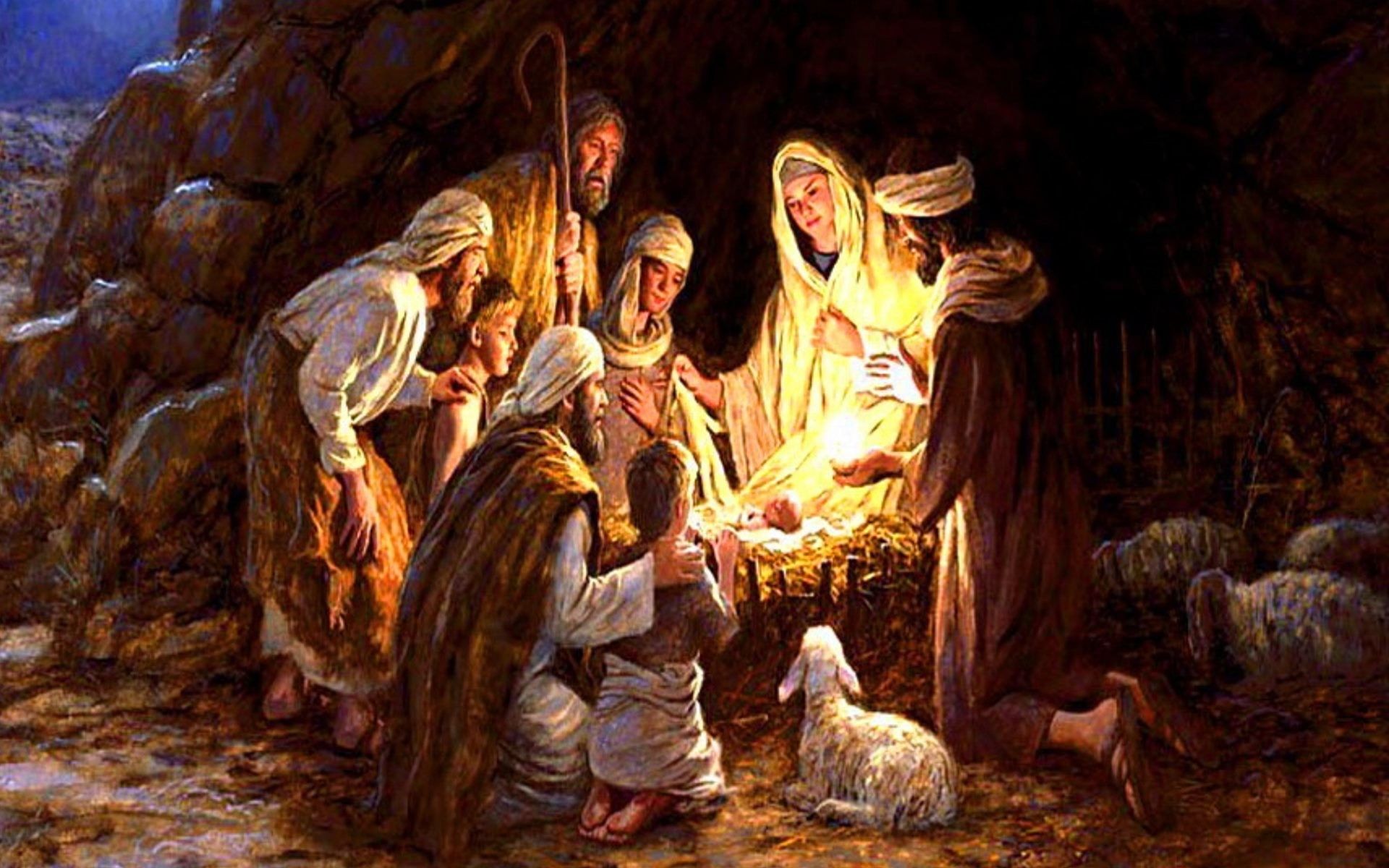 Birth of Jesus - Christmas Wallpaper (43703151) - Fanpop