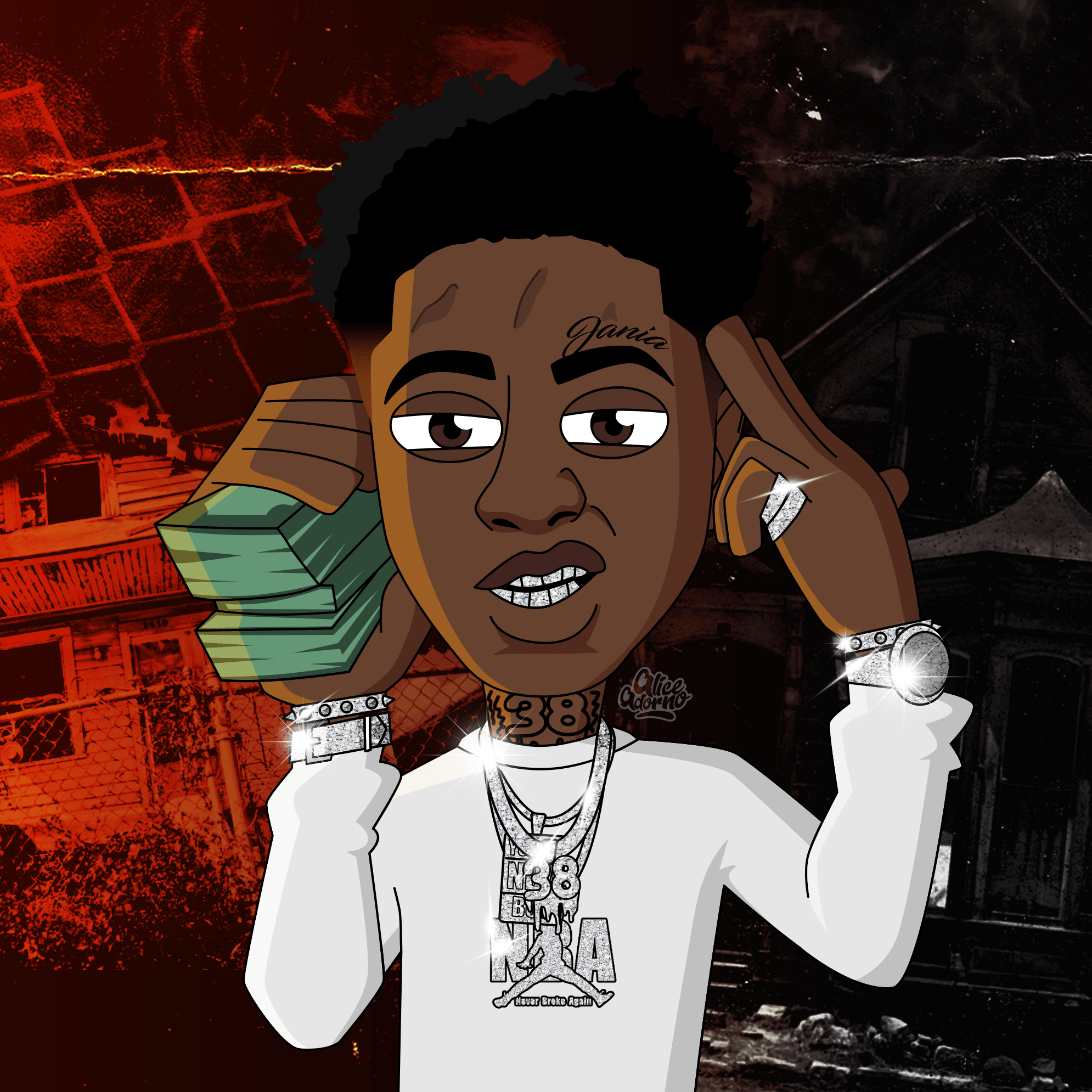 NBA Youngboy cartoon Wallpapers on
