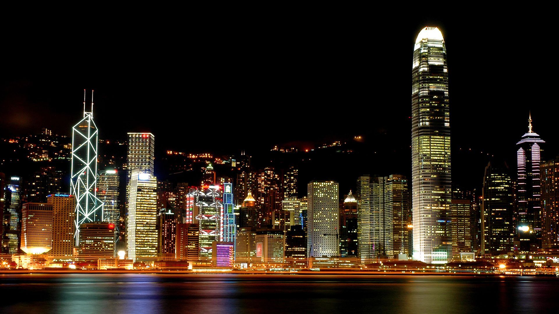 Hong Kong Night View Wallpapers on WallpaperDog