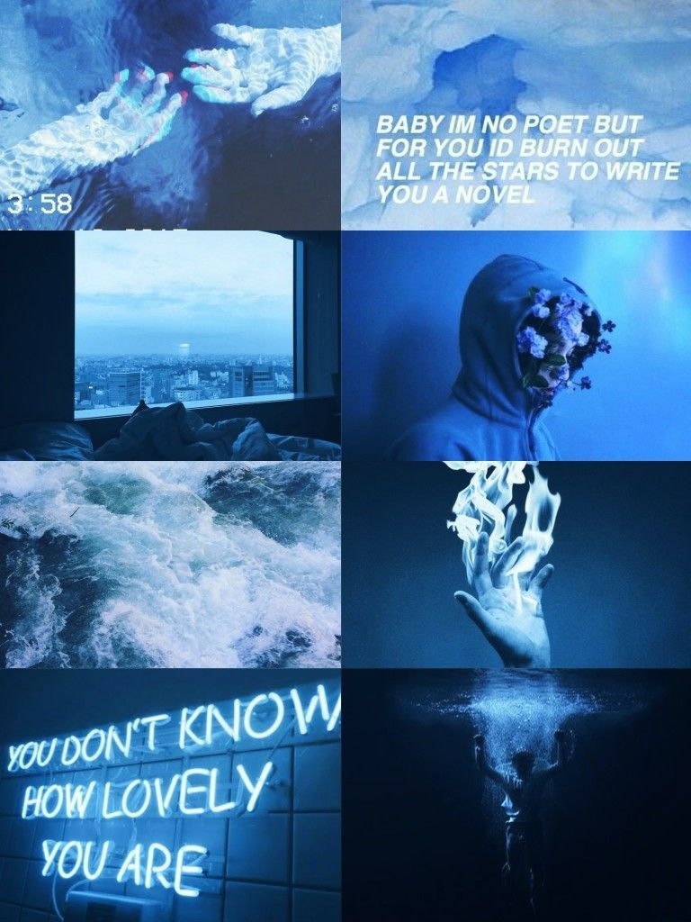 Light Blue Aesthetic posted by Sarah Anderson aesthetic collage blue HD  phone wallpaper  Pxfuel