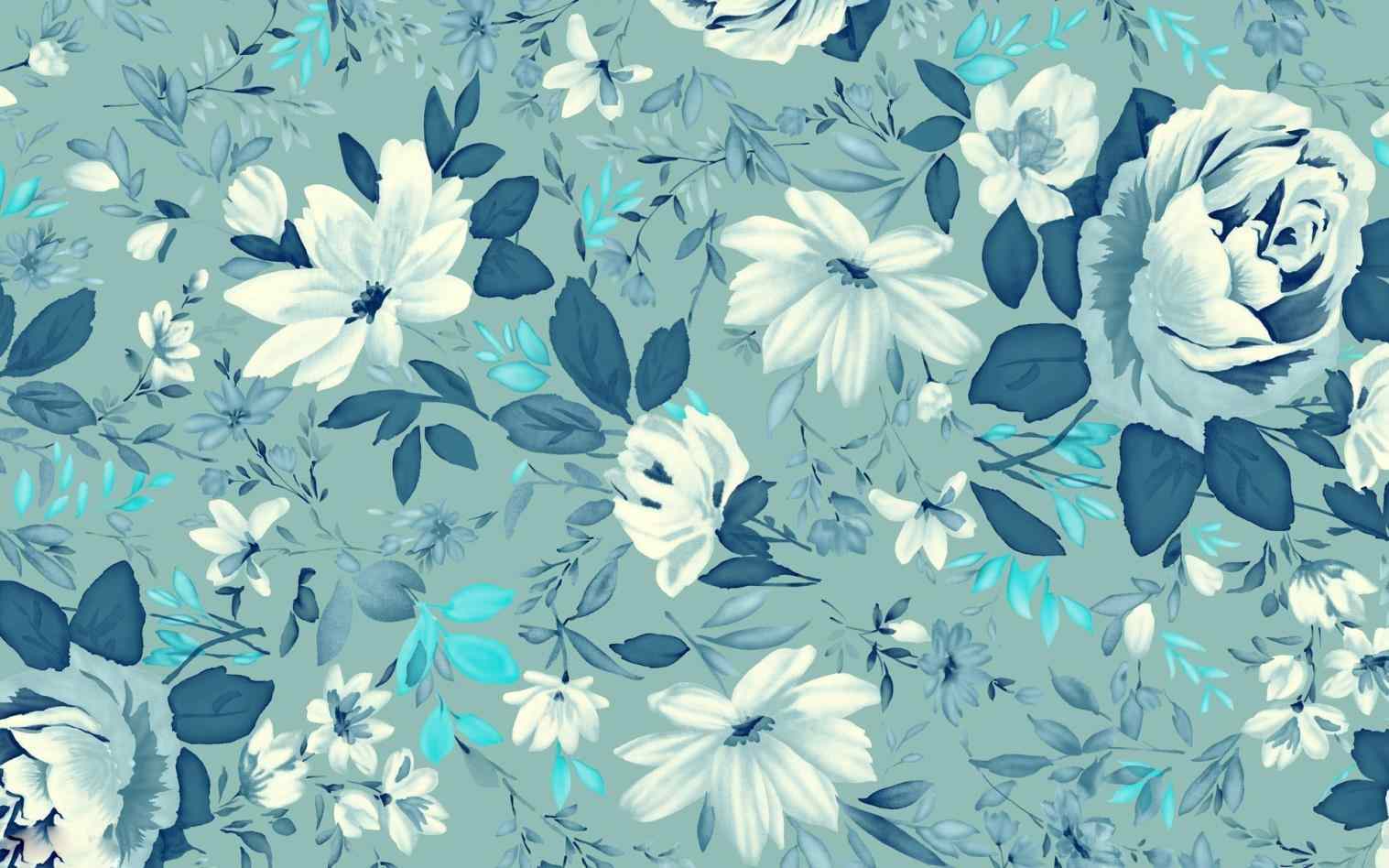 Blue Flower Aesthetic Desktop Wallpapers on WallpaperDog