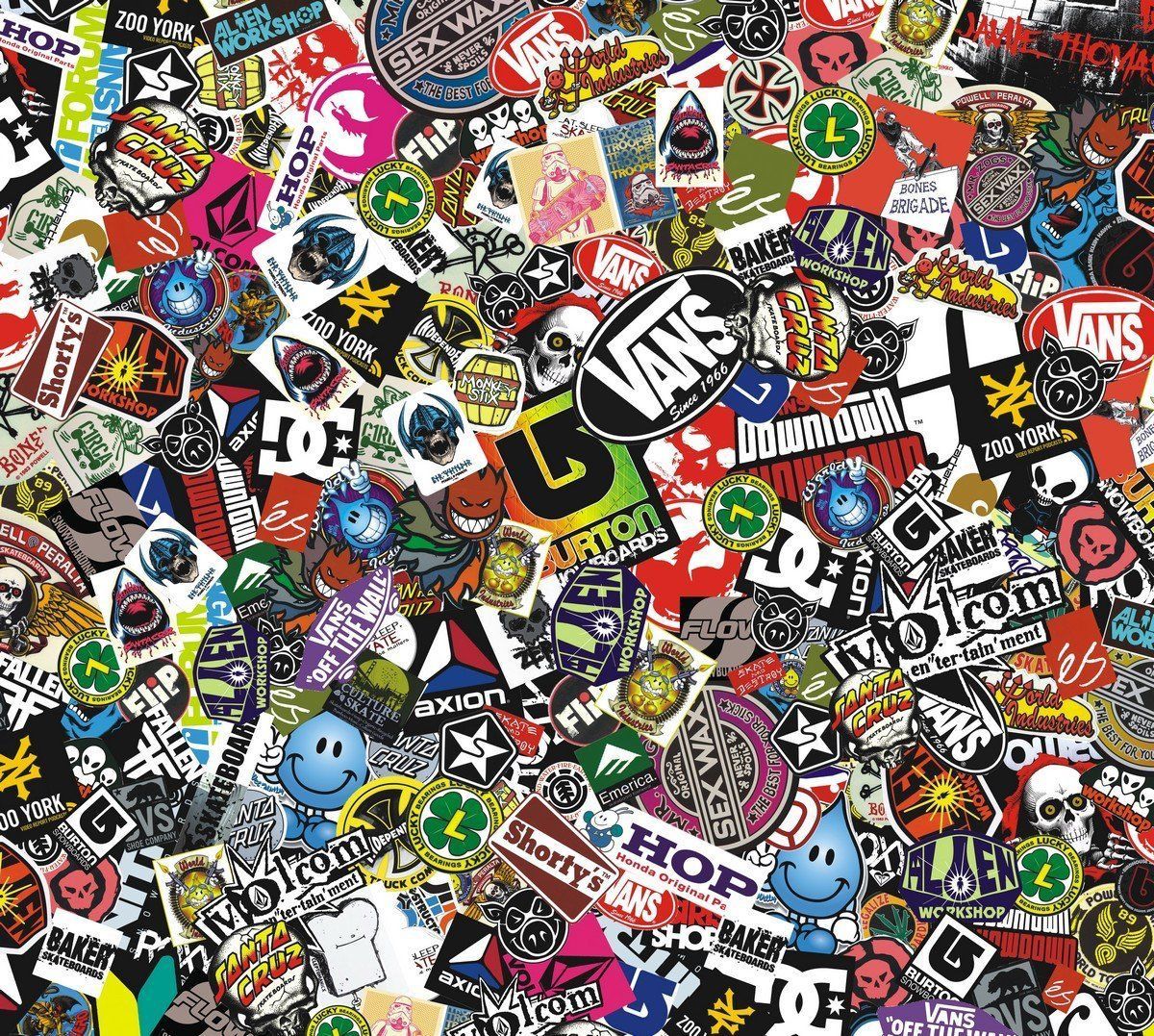 Skateboards Stickers Wallpapers on WallpaperDog