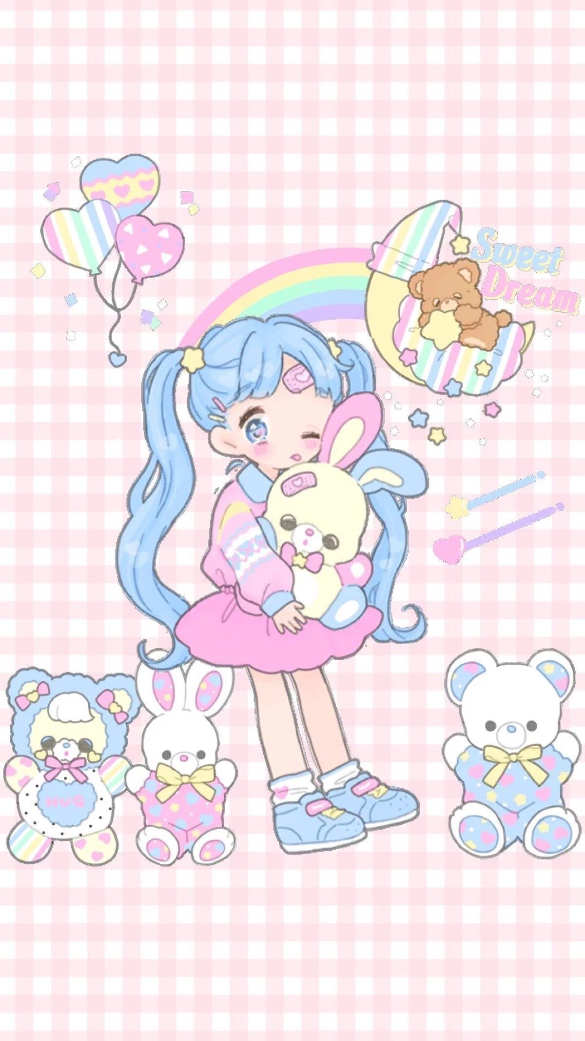 Papel de parede kawaii  Wallpaper iphone cute, Iphone wallpaper