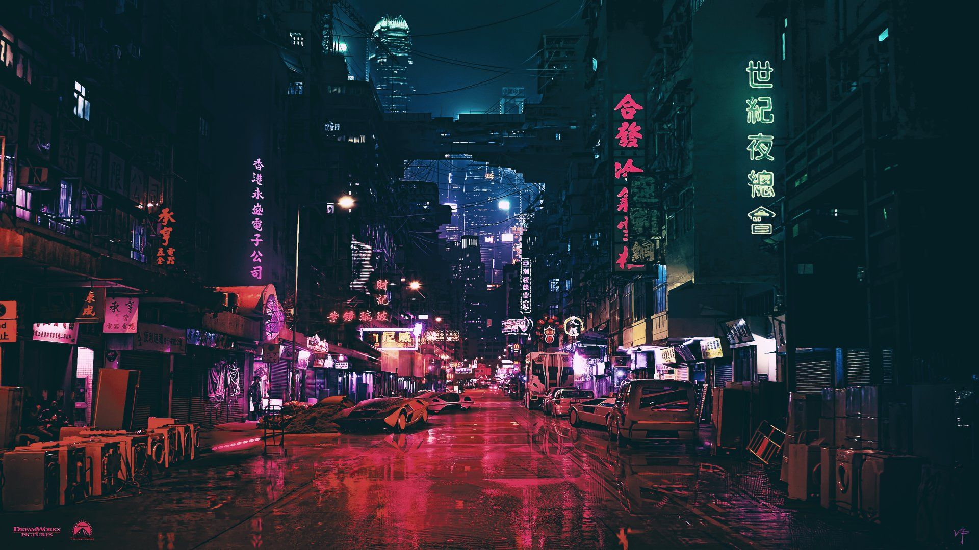 Download wallpaper 1920x1080 cyberpunk, game, city shot, car, full hd,  hdtv, fhd, 1080p wallpaper, 1920x1080 hd background, 27668