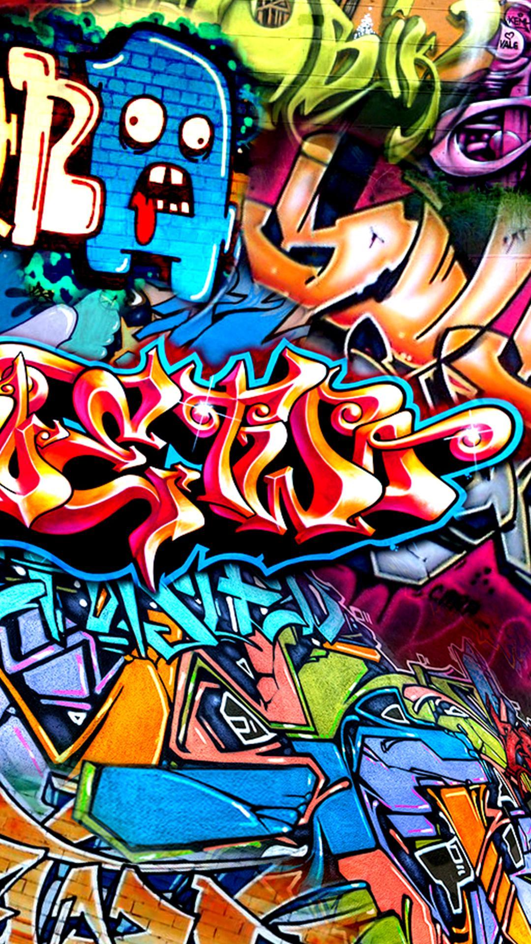 Cartoon Graffiti art black colorful HD phone wallpaper  Peakpx