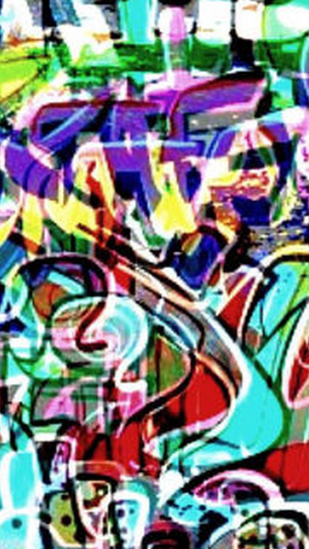 Cartoon Graffiti art black colorful HD phone wallpaper  Peakpx