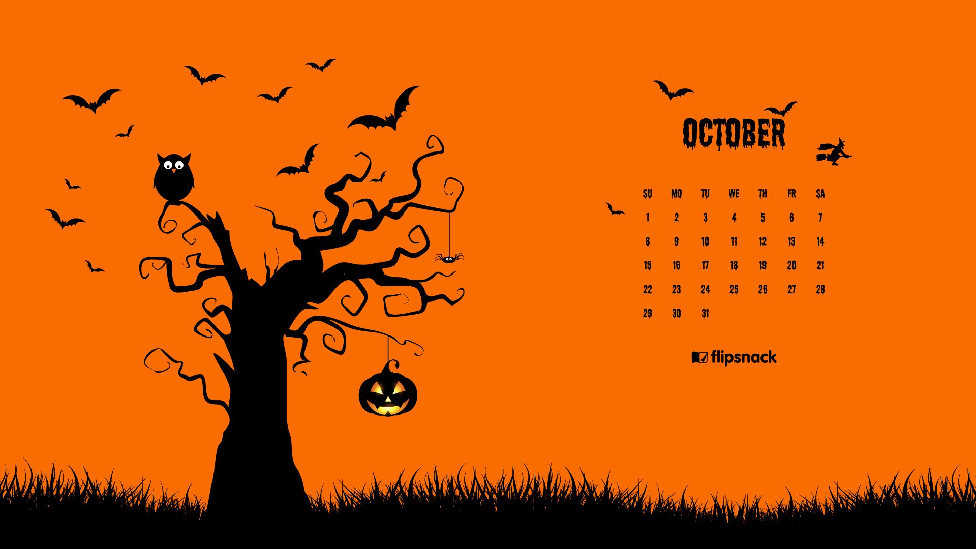 september 2019 desktop calendar wallpaper